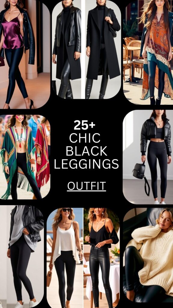 25+ Chic Black Leggings Outfit: Looks for Fall & Winter