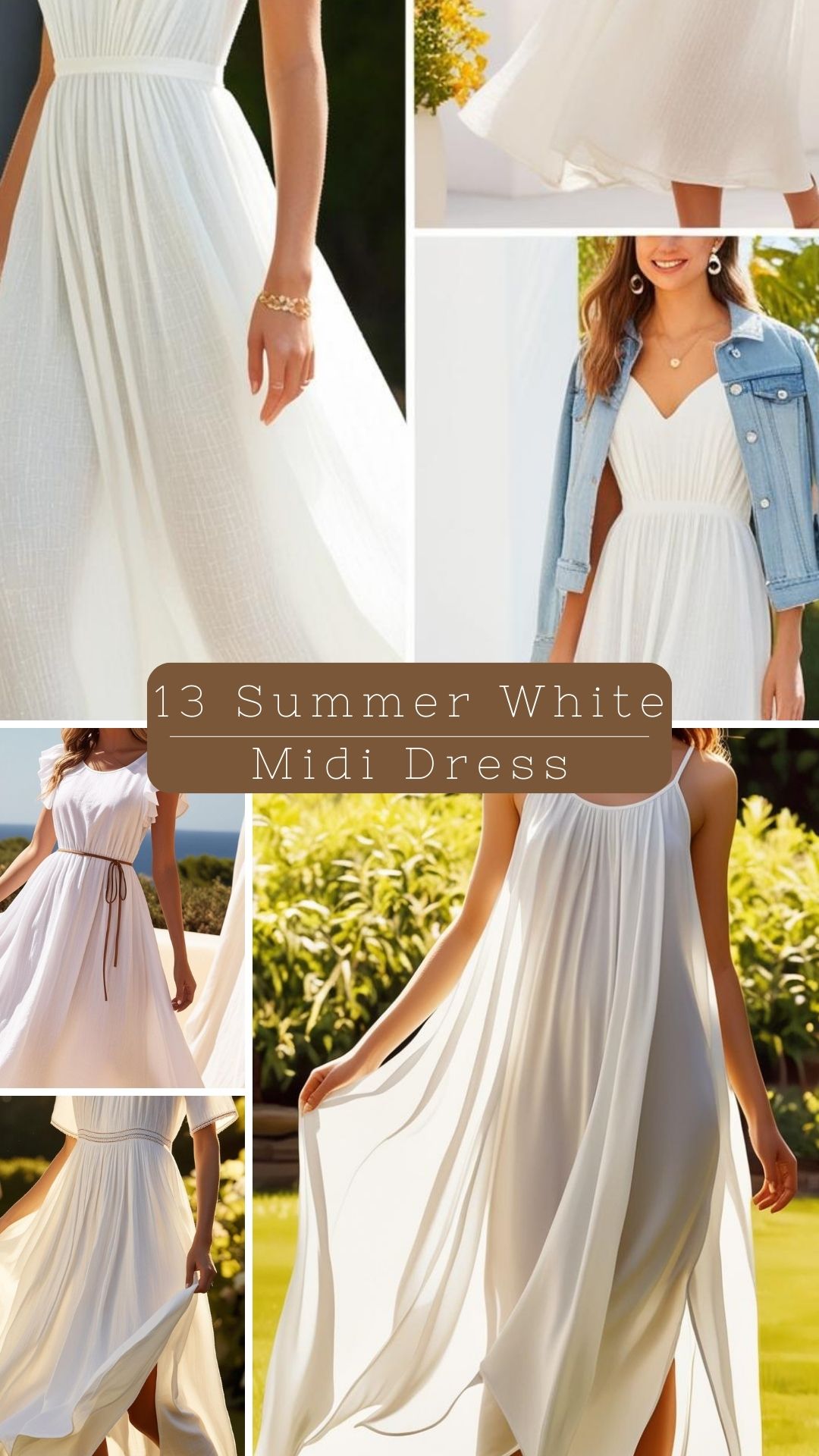 13 Summer White Midi Dress: A Timeless Summer Staple