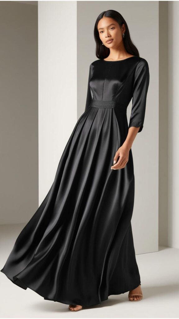 A black maxi dress is a timeless, chic choice—flattering and versatile for any occasion. Its ability to be dressed up or down makes it perfect for various styles.