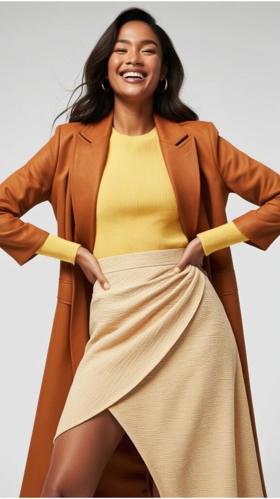 Confidence is key! Embrace your style, experiment with midi skirt looks, and have fun. When you feel good in your outfit, it shines through effortlessly.