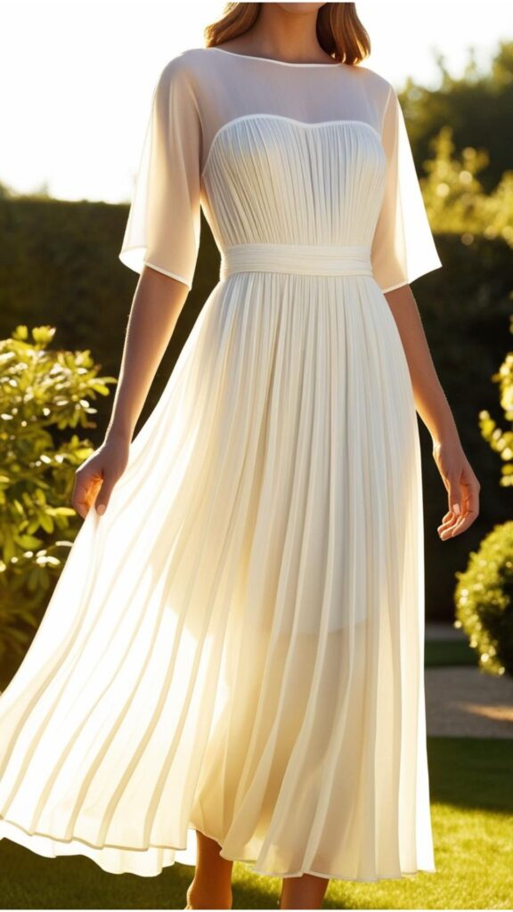 A summer white midi dress is a timeless staple, staying stylish year after year—a classic piece every woman should have for effortless elegance and versatility.