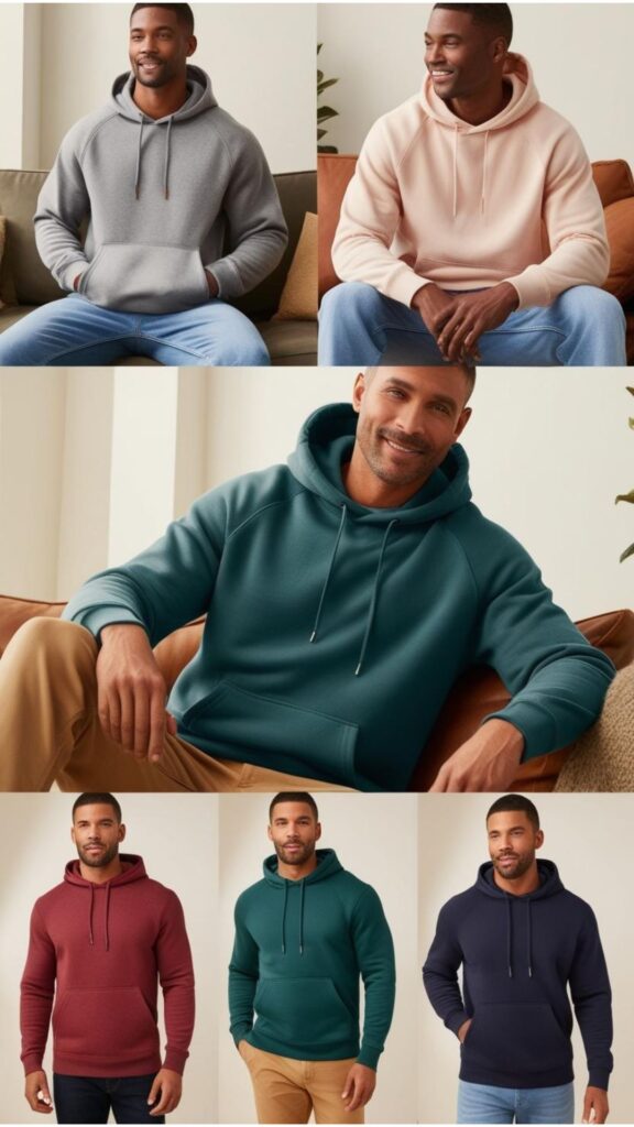 Hoodies: a comfortable and stylish cornerstone of men's casualwear.