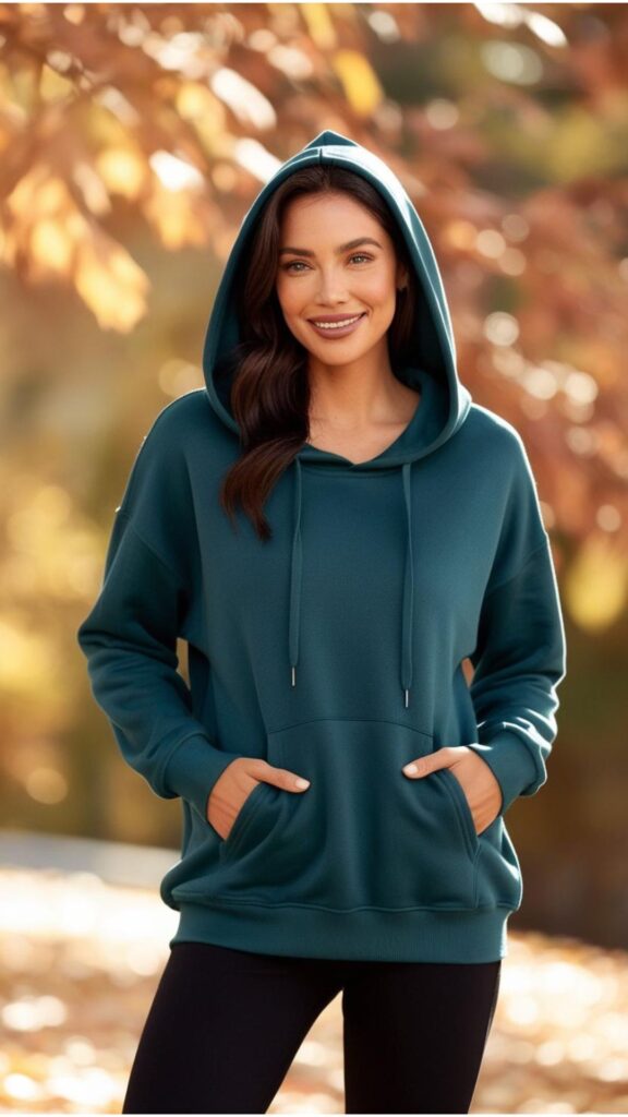 Hoodies are a versatile and fashionable choice for women as well.