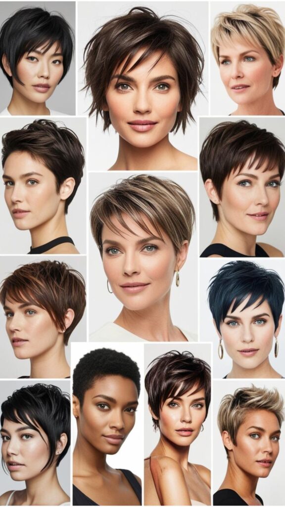 Short haircuts are a timeless and chic choice for women, offering versatility and a way to express personality and unique beauty.