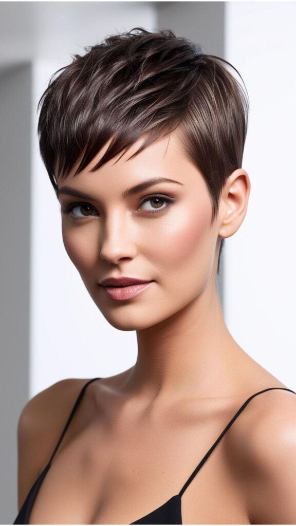 Pixie cuts are a bold and stylish choice for women who want a low-maintenance, chic look. This short haircut can be incredibly empowering and versatile.