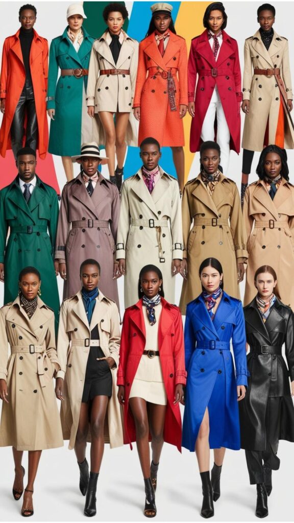 Experiment with colors, textures, and accessories to create unique trench coat outfits that express your personal style. Don't be afraid to step outside your comfort zone and try something new.
