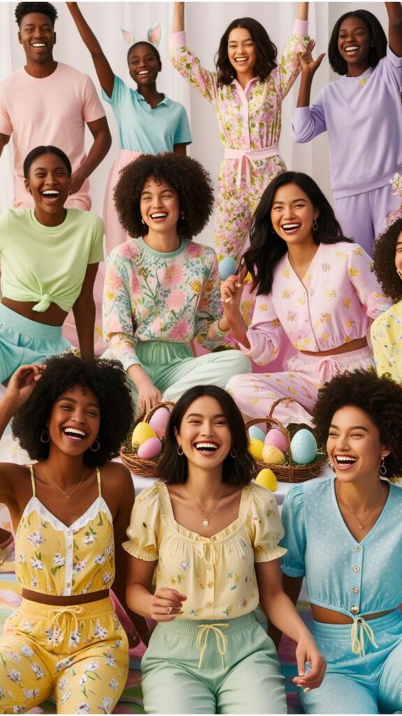 For Easter, choose outfits that reflect the joy and beauty of spring.  Select comfortable and stylish attire that makes you feel confident and ready to celebrate.