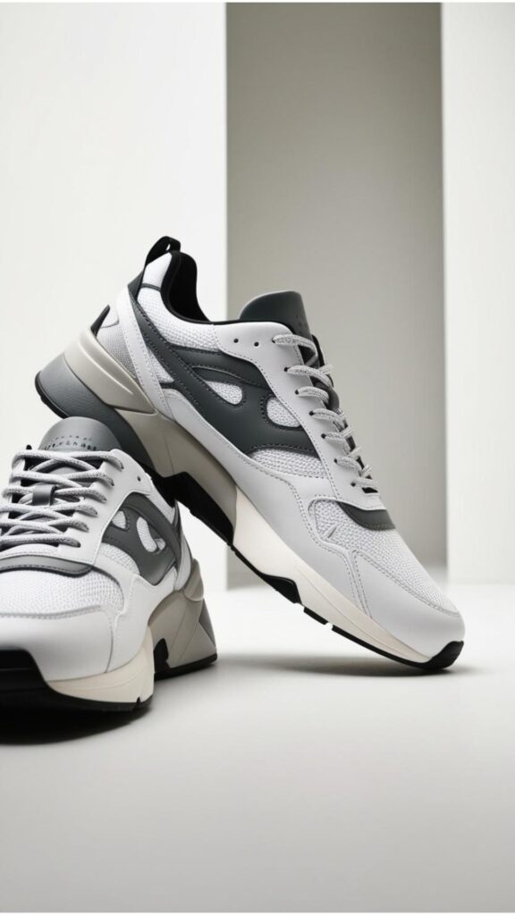 Stylish men's sneakers exemplify the rise of shoes aesthetic sneakers, reflecting a shift towards fashion-forward athletic footwear.