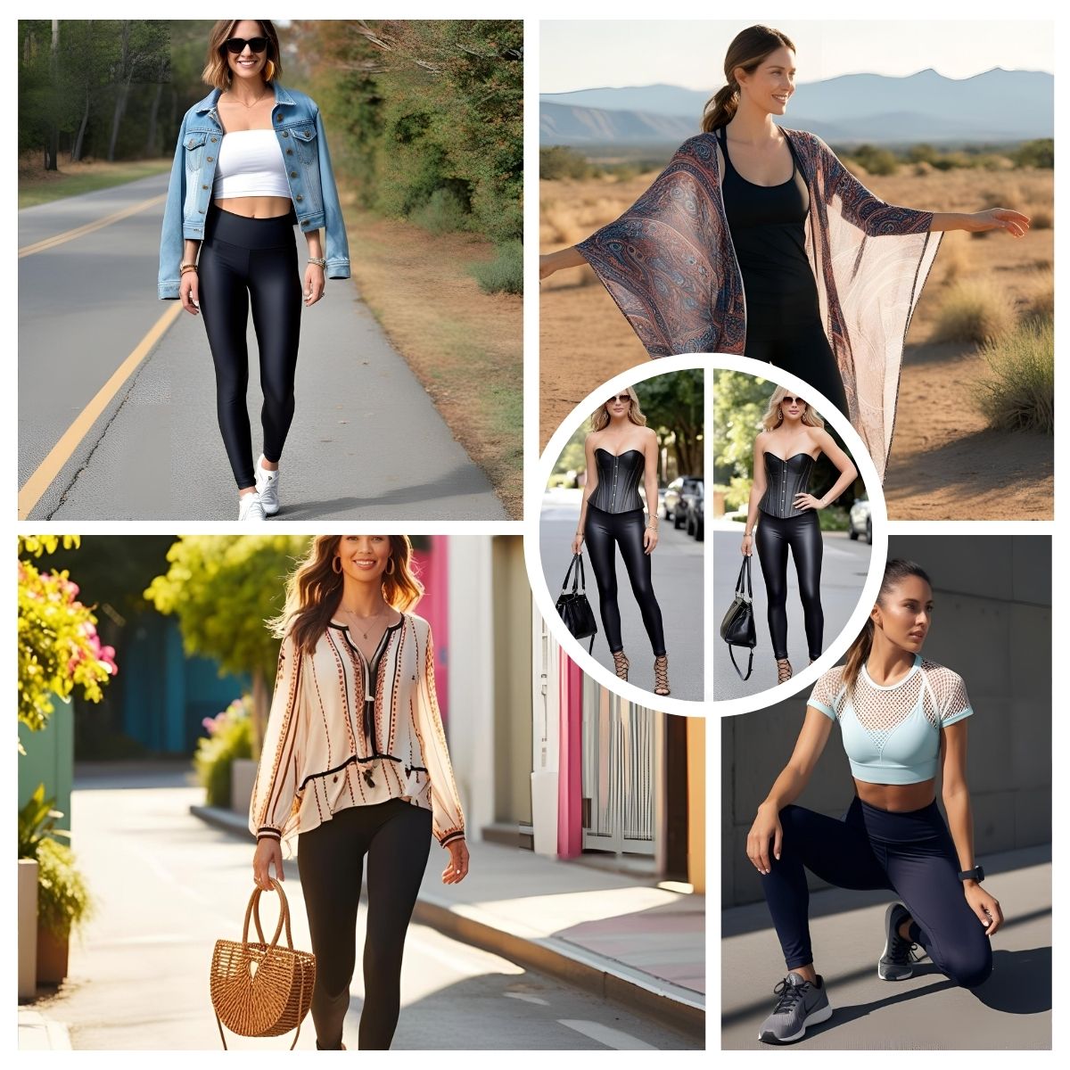 15 Black Leggings Outfit Ideas for Summer