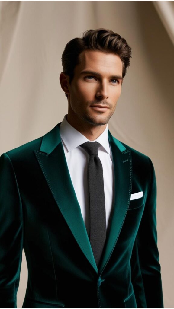 Velvet Blazers for men: A velvet blazer adds a touch of sophistication and luxury to any outfit.