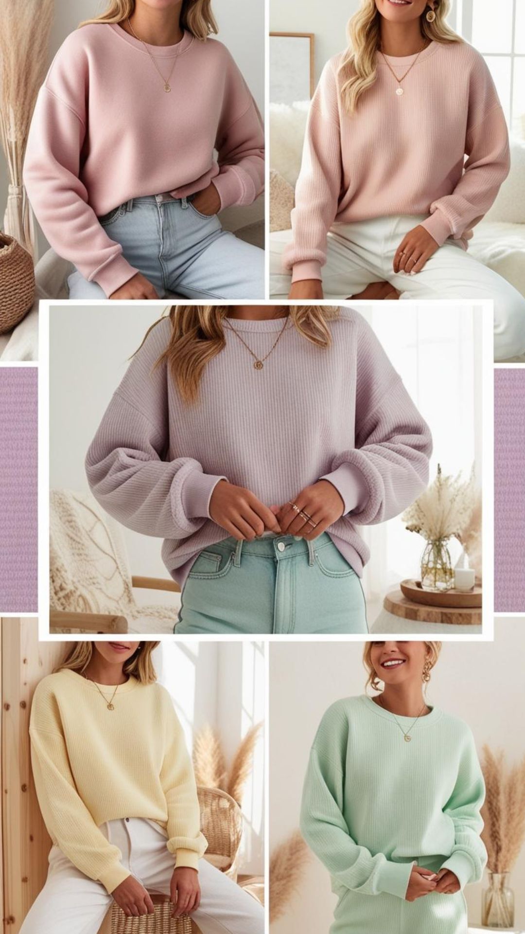 Cozy Yet Chic: Stylish 7 Sweatshirts Outfits Ideas for Every Woman