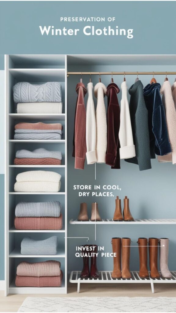 Preserve your winter wardrobe: Store in cool, dry places, clean regularly, and invest in quality pieces.